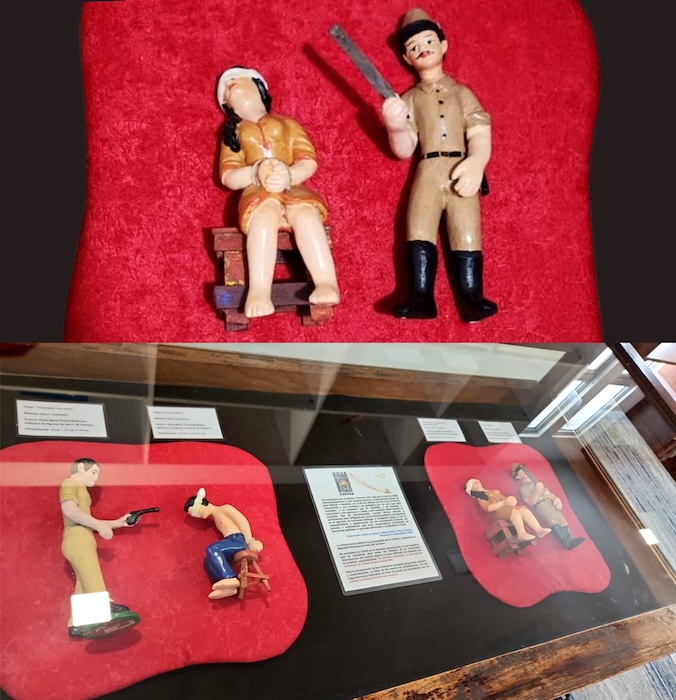 Escenas de tortura elaboradas en barro por la artesana Rosa
María Flores Meléndez